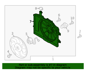 25350-AA000 - Fan Shroud 2021-2025 Hyundai Elantra | Hyundai OEM Part