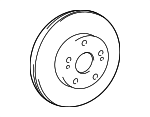 4351250100 - : 1992-2005 Lexus SC LS GS IS Front Left Or Right Disc Brake Rotor for Lexus: GS300, GS400, IS300, LS400, SC300, SC400 Image