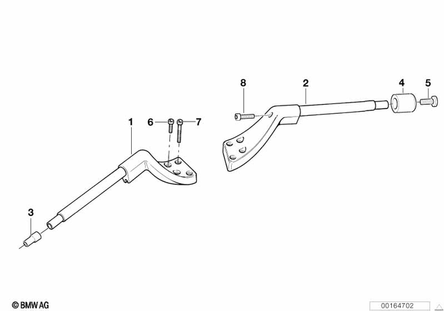 32717682803 - Steering: Handlebar, Left -  for BMW-Motorrad Image