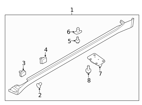 Exterior Trim - Pillars for 2016 Kia K900 #0