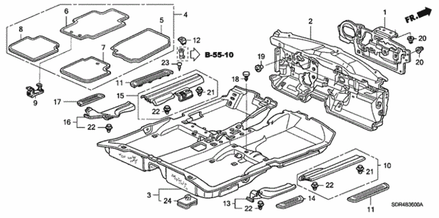 Floor Mat for 2007 Honda Accord #0
