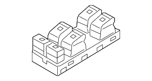 4K0959851NV6 - Electrical: Door Window Switch for Audi Image