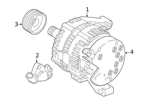 Alternator for 2016 Volvo XC70 #1