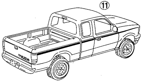 Stripe Tape for 1995 Mazda B3000 #4