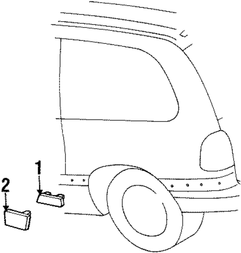 Exterior Trim - Side Panel for 2000 Dodge Caravan #0