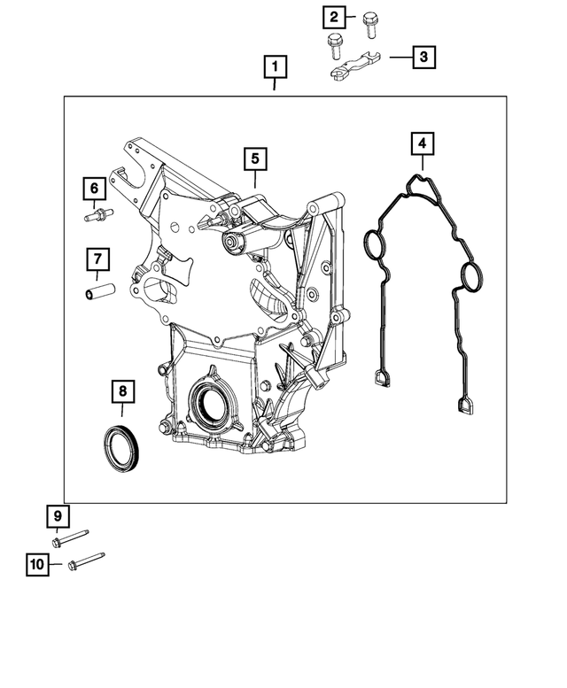 « 53034126AA – 6.4L Gas; Engine : Alternateur Et Compresseur Support pour Mopar Image »