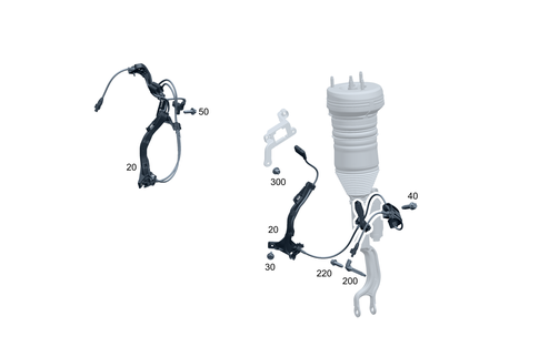 Front Axle Wiring for 2024 Mercedes-Benz EQE 500 #0