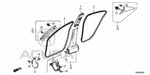 38205TX6A00 - Interior/Bumper: LABEL, FUSE for Acura Image