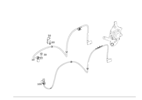 Rear Axle Wiring for 2011 Mercedes-Benz SLS AMG #0