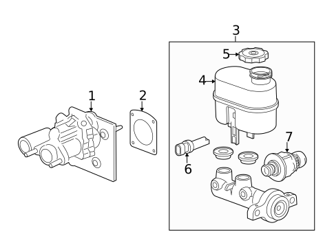 Master Cylinder - Components On Dash Panel for 2014 Chevrolet Camaro #17