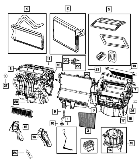 Air Conditioner and Heater Units for 2017 Jeep Patriot #0