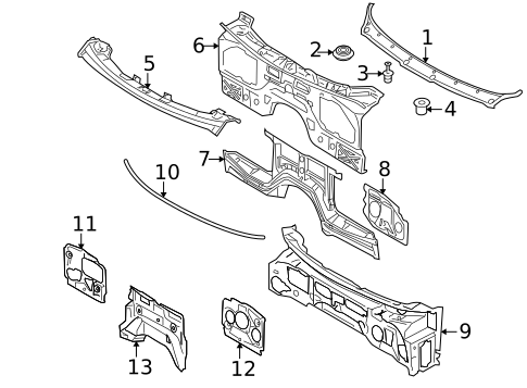 Cowl for 2013 BMW X6 #0