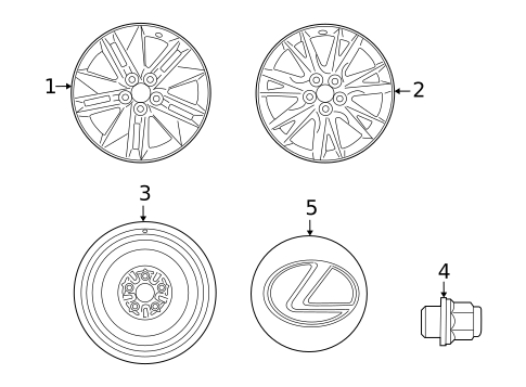 Wheels for 2017 Lexus ES350 #2