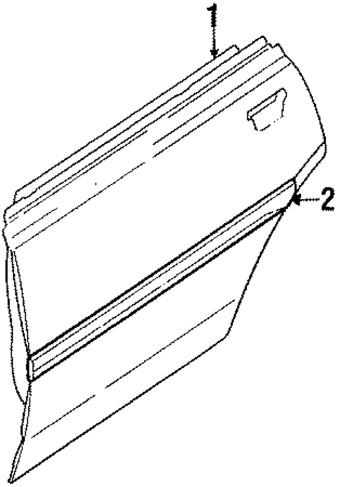 Door & Components for 1994 Subaru Loyale #1