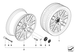 36112282999 - : Light Alloy Rim 36907111 for BMW Image