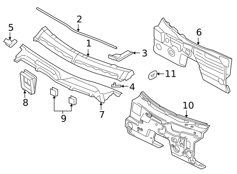 Cowl for 2007 Ford Mustang #0
