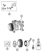5264454 - Air Conditioners and Heaters: A/c Clutch Snap Ring Kit for Mopar Image image