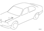 65311720876 - Audio, Navigation, Electronic Systems: Earth Strap for Engine Hood for BMW Image