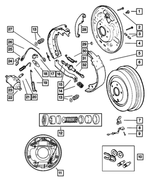 4423678 - Service Brakes: Wheel Cylinder Bolt, Mounting for Mopar Image