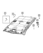 6UA07TX7AA - Interior Trim: Audio Microphone for Dodge: Charger Daytona | Jeep: Cherokee, Grand Cherokee, Grand Cherokee L, Grand Wagoneer, Wagoneer, Wagoneer S | Ram: 1500, 2500, 3500 Image