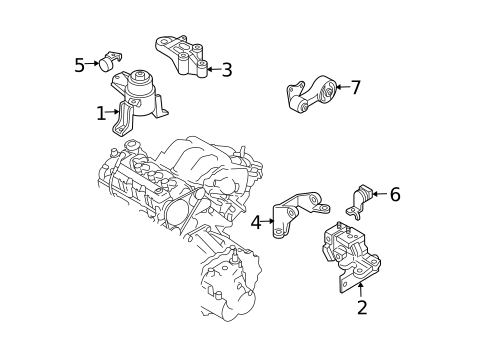 Engine & Trans Mounting for 2008 Mazda 6 #1