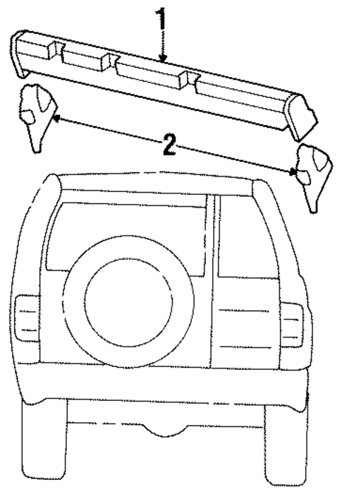 High Mounted Stop Lamp for 1998 Acura SLX #0