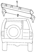 8978083801 - : High Mount Lamp Clip for Acura Image