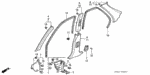 84131ST8000ZC - Interior/Bumper: GARNISH, R. RR. PILLAR *YR169L* (MILD BEIGE) for Acura Image