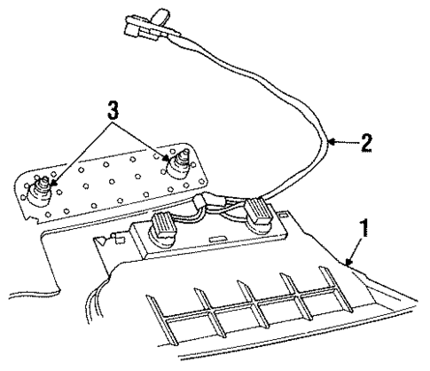 High Mounted Stop Lamp for 1993 Chrysler Concorde #0