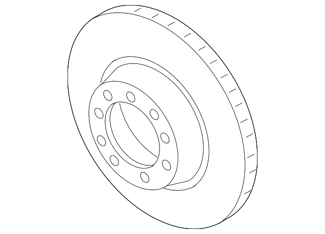 Disc Brake Rotor Rear Right - Porsche (9P1-615-602-D)