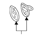 8V0809237 - Body: Door Lock Striker Plate for Audi Image