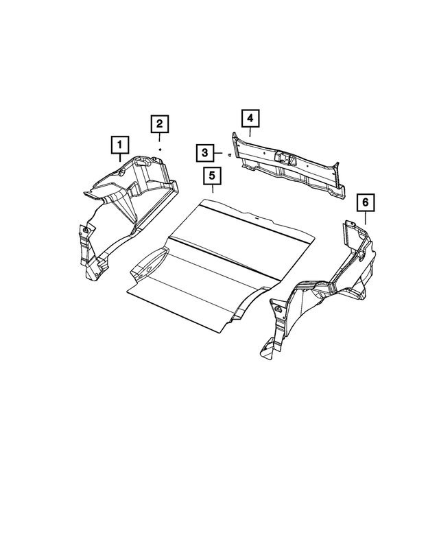 68398177AB - : Luggage Compartment Carpet, Right for Mopar Image
