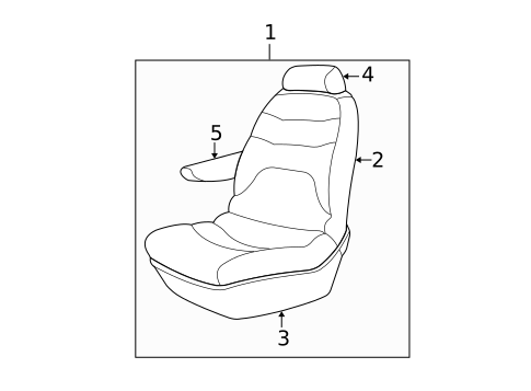 Front Seat Components for 2002 Chrysler Town & Country #1