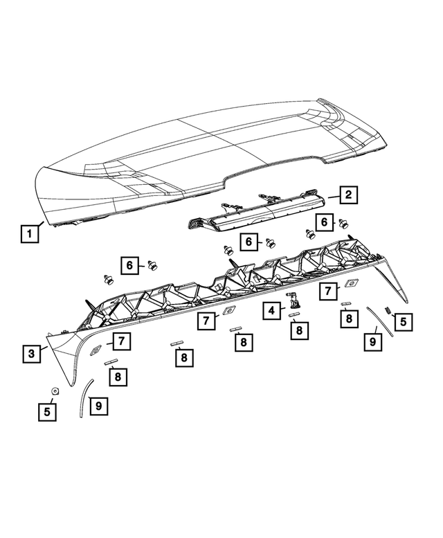 6512785AA - Exterior Ornamentation: Push Pin for Mopar Image