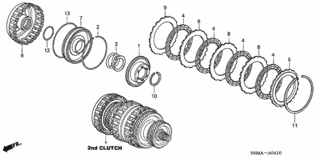 AT Clutch (Second) for 2006 Acura RSX #0