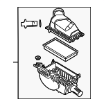 9G1Z9600B - Engine: Air Cleaner Assembly for Ford Image