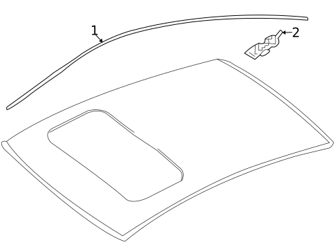 Exterior Trim - Roof for 2013 INFINITI FX37 #0