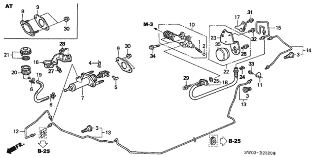 Clutch Master Cylinder for 2001 Acura NSX #0