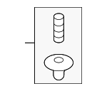 8615522000 - Body: Cowl Grille Clip for Kia: Amanti, Cadenza, K900, Optima, Rio, Rio5, Sedona Image