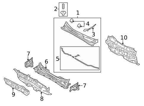 Cowl for 2016 Kia Optima #0