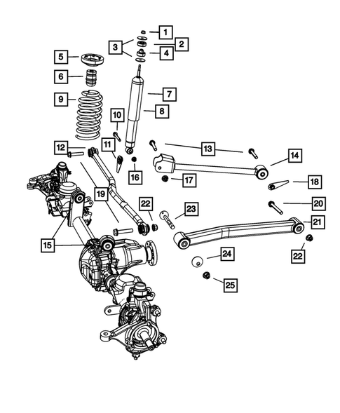 Front Suspension for 2007 Jeep Wrangler #0