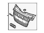 4G8853651BVMZ - : Center Grille for Audi: S7 Image