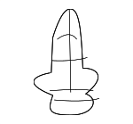 525350E030 - Body: Valance Panel Upper Retainer for Lexus: GS F, GS Turbo, GS200t, GS300, GS350, GS450h, LC500, LC500h, LS460, LS600h, NX250, NX350, NX350h, NX450h+, RX350, RX450h Image