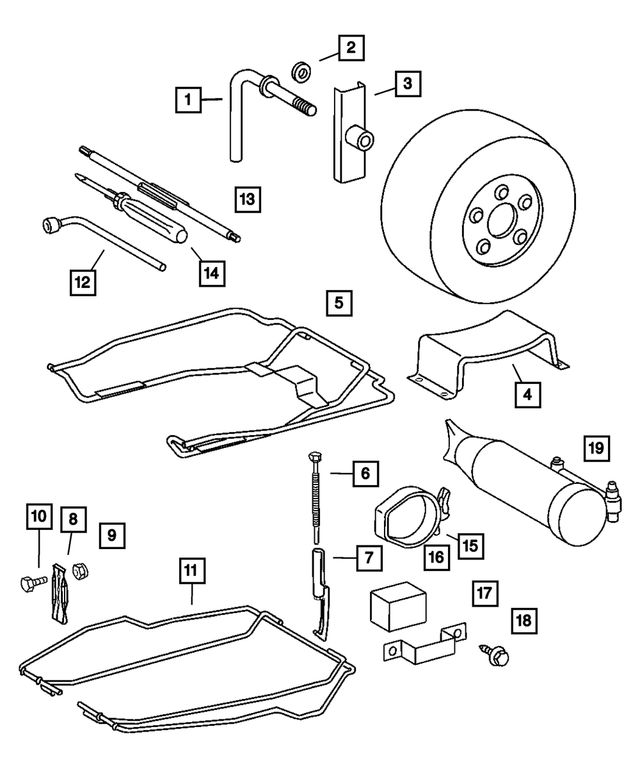 5104641AA - Wheels, Covers and Jacks: Flat Washer for Mopar Image