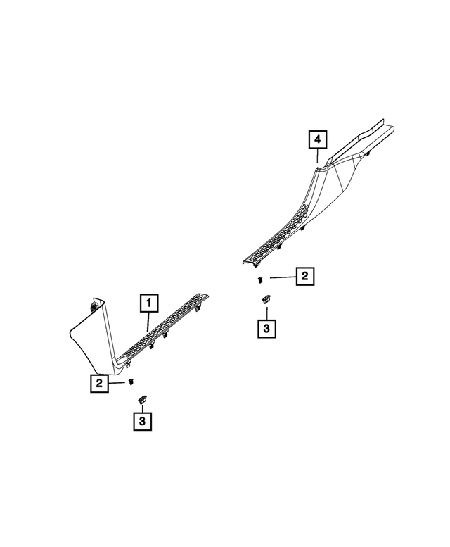 « 1DX68HL1AD – Interior Trim : Protection Panneau, Côté Droit pour Mopar Image »