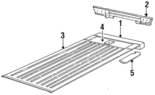 55347191AB - Body: Rear Panel for Mopar Image