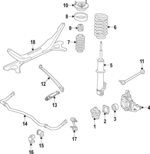 98133377700 - Suspension: Bracket for Porsche: 718 Boxster, 718 Cayman Image