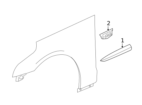 Exterior Trim - Fender for 2016 Cadillac CT6 #0