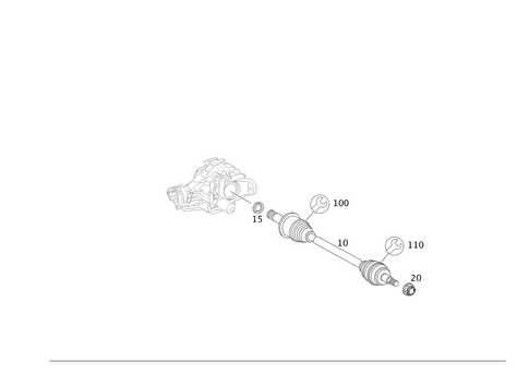 Axle Shaft for 2010 Mercedes-Benz GL550 #0