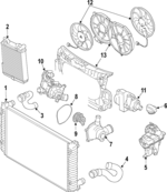 8K0121251AM - Cooling System: Radiator for Audi: RS5, S5 Image